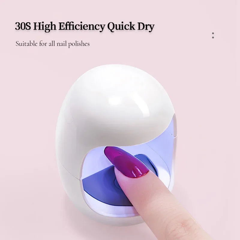 Showlu Smart General LED Nail Dryer Mini for quick, efficient curing of gel nails in a compact, portable design.