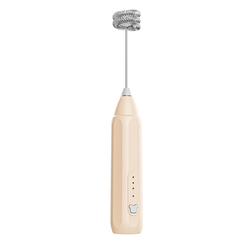 Showlu Smart General portable mini electric milk frother with 3-speed rechargeable handheld design on a white background.