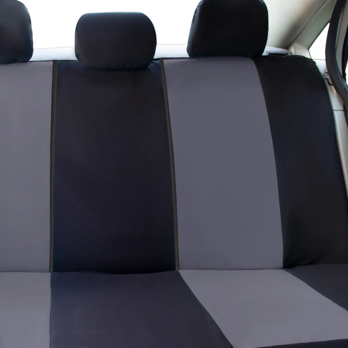Showlu universal polyester car seat covers 9-piece full set, protective and durable for car interior customization.