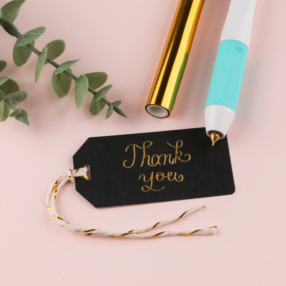 Showlu Smart General USB hot foil pen with 0.8mm tip, ideal for DIY craft projects and foil stamping.