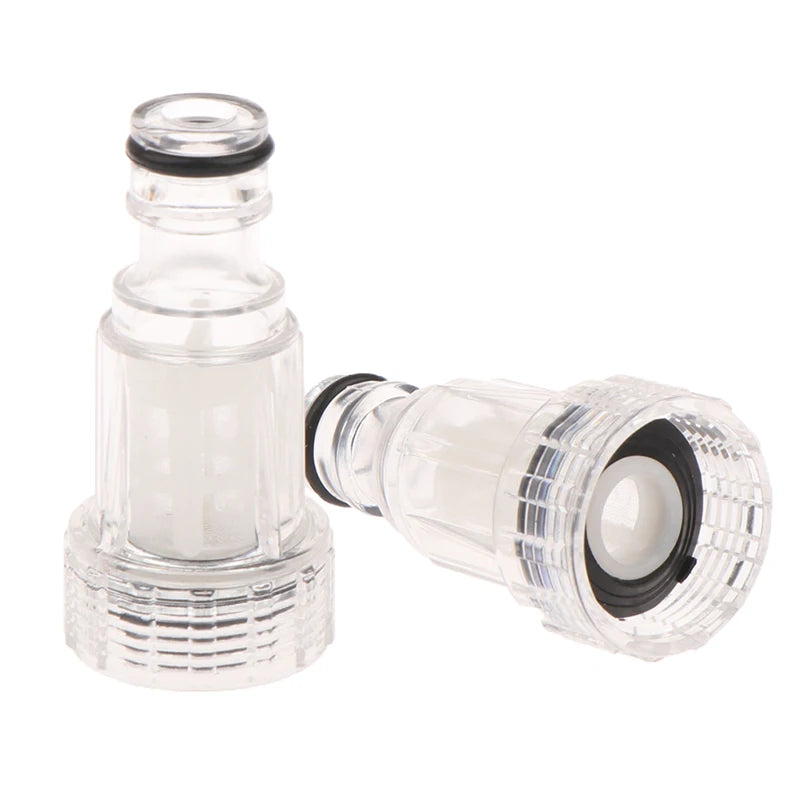 Showlu Smart General pressure washer water filter with hose connection, designed to improve water flow and protect your pressure washer.