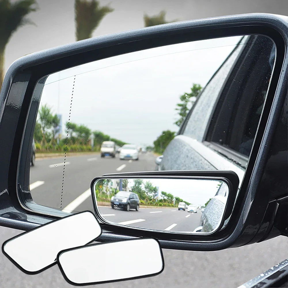 Showlu Smart General car blind spot convex side mirror clip-on for improved visibility and safety while driving.