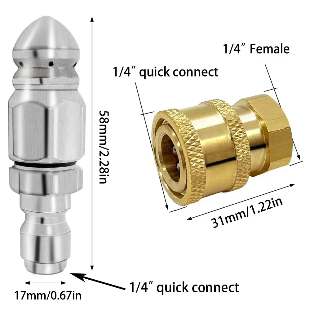 Showlu Smart General gutter cleaning pressure washer attachment with adjustable nozzle and durable construction for outdoor cleaning.