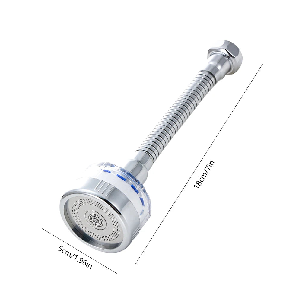 Showlu Fashion APWIKOGER faucet water filter with 360° pressurized sink tap aerator, installed on kitchen faucet for clean, filtered water.