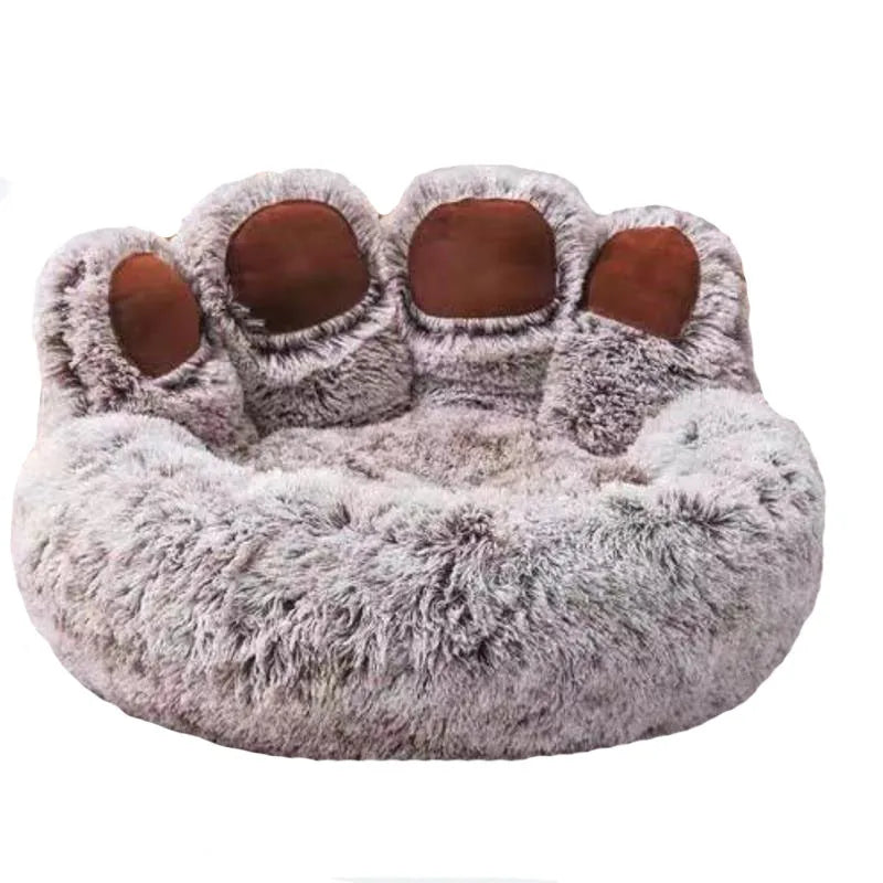 Large BeiYu Pet Fluffy Dog Bed by Showlu Fashion Store, winter warm breathable sofa mat for dogs, soft and cozy pet resting place