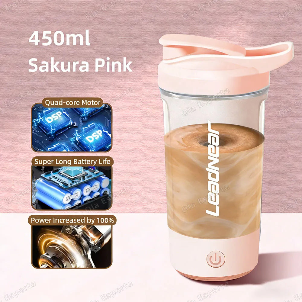 Electric Blender Cup Portable Blender Cup Milk Powder Protein Powder Blender Automatic Shaker Cup Home Travel Outdoor Sports Gym