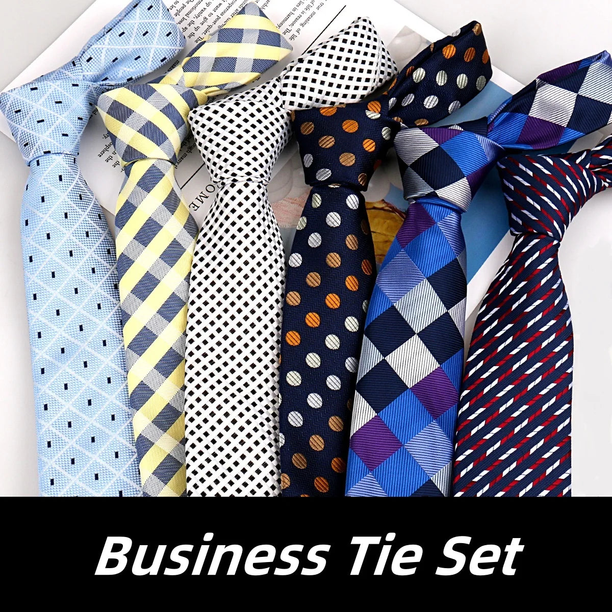 HUISHI Luxury Elegant Gifts For Men Tie Set Striped Necktie Handchief Cufflinks 3 Pcs Business Party Wedding Suit Accessories