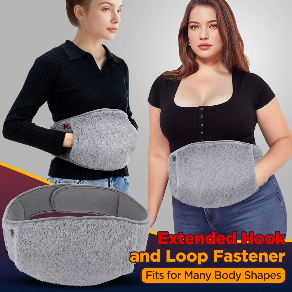 Showlu Smart General USB electric heating waist belt with graphene warm pad, adjustable for personalized comfort.