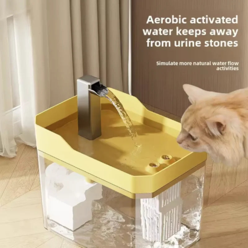 Showlu Smart General Pet Water Fountain Mini, compact design with flowing water, ideal for small pets and easy to clean.