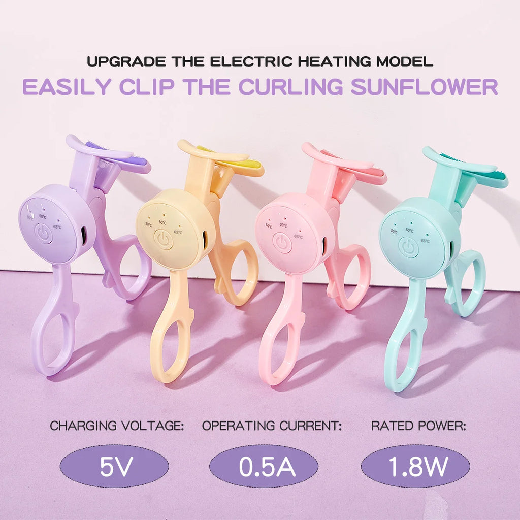 Showlu Smart General heated eyelash curler with ergonomic handle and heating pad for perfect, curl-enhanced eyelashes.