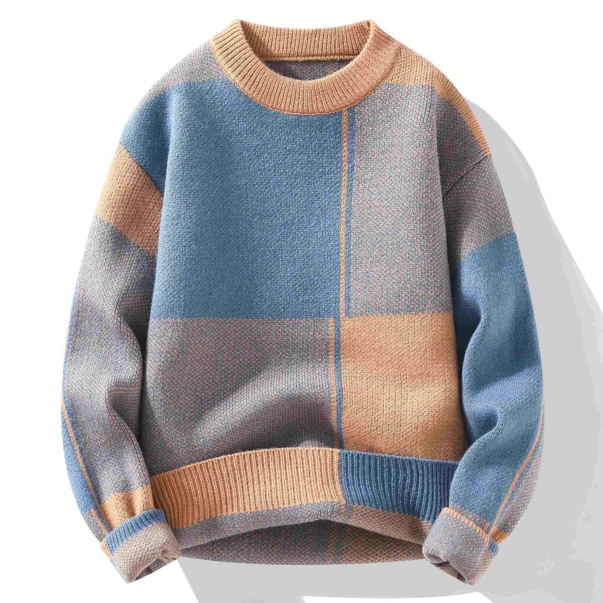 Round Collar Crewneck Long Sleeve Thick Knitwear Original Autumnr and Winter Pullover Man Casual Y2k Knitted Sweaters for Men