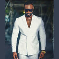 Double Breasted African Suits For Men Wedding Prom Slim Fit 2 Piece Set Custom Male Fashion Groom Tuxedo Custome 2025