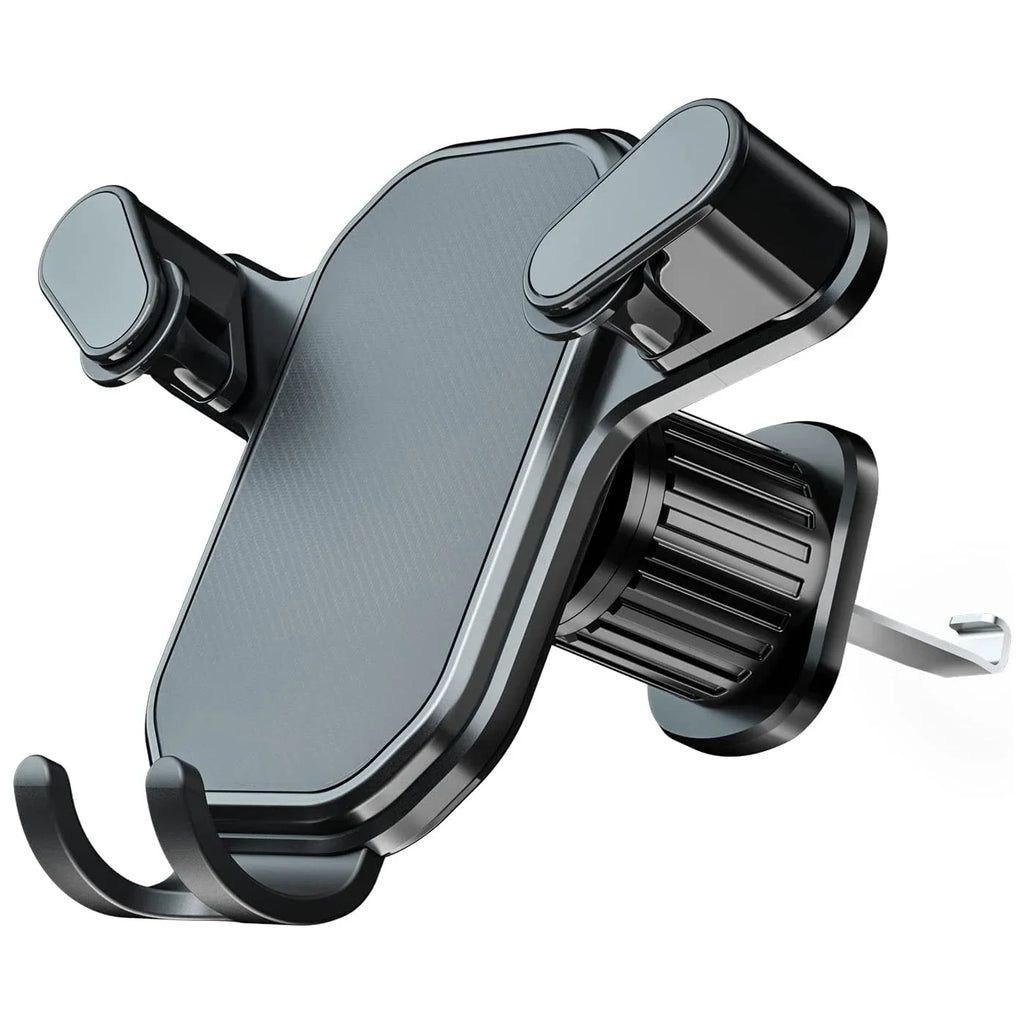 SHOWLU FASHION STORE gravity car phone holder with 360° air vent hook mount, securely holds smartphones in vehicles.