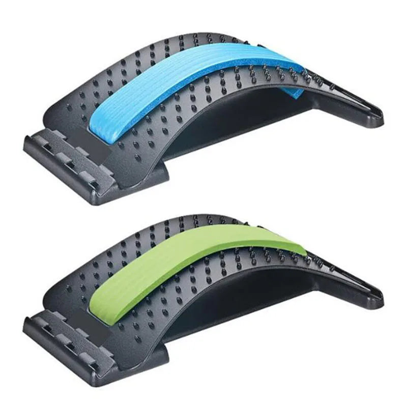 LAAOVEC Back Stretcher lumbar support spine board massager with 3 adjustable levels for back pain relief and posture improvement