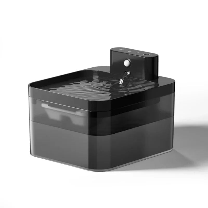 Wireless Smart Cat Water Fountain by Showlu Smart General with 2.2L capacity and sensor, showcasing the modern pet water dispenser.