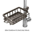 Steel over the sink dish drying rack with three tiers and cover organizer, designed for efficient kitchen dish storage.
