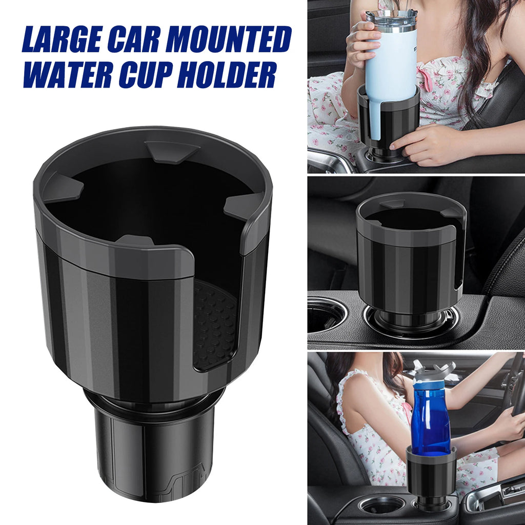 Showlu Smart General car cup holder expander fitting into vehicle's cup holder, expands space for multiple drinks or accessories.