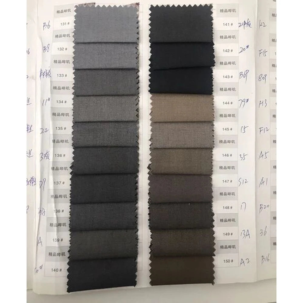 Showlu men's slim fit 2-piece bespoke suit made of luxury cotton, stylish business outfit, tailored for a sharp professional look.