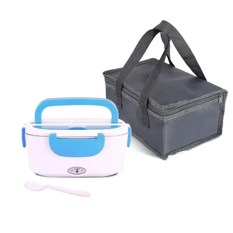 Stainless steel Sokany 2-in-1 electric heating lunch box by SHOWLU FASHION STORE, designed for car and home use.