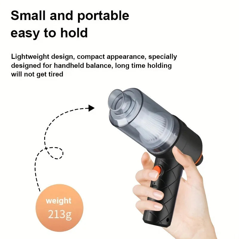 Showlu Smart General portable cordless car vacuum cleaner mini with compact design and handheld nozzle for quick vehicle cleaning.