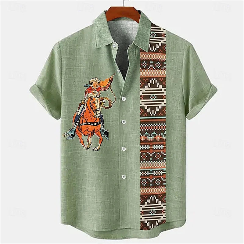 Linen Men's Short Sleeve Shirt Blue White Black Pink Lightweight Breathable Hawaiian Seaside Men's Fashion Tops Plus Size 2024