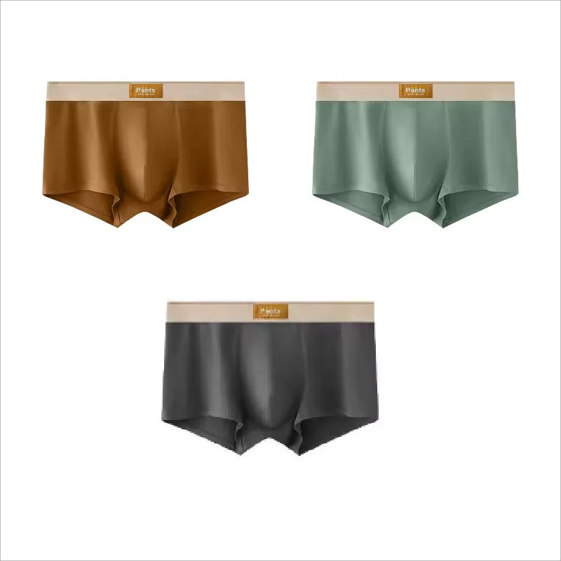 Four men's cotton boxer shorts in large size L-7XL, breathable and comfortable men's underwear with sporty design and snug fit.