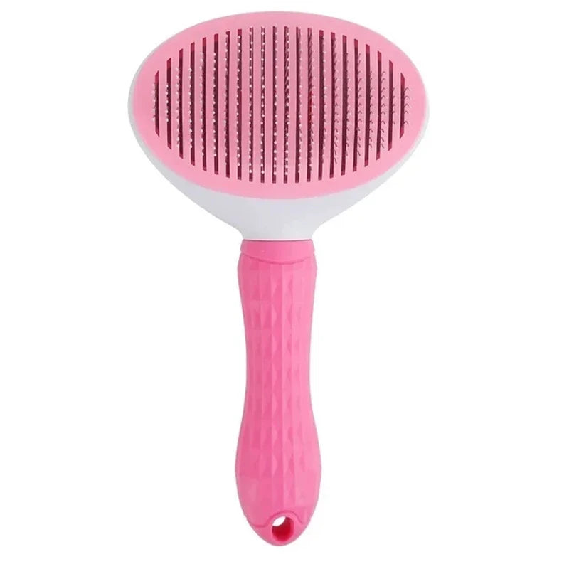 Showlu Smart General pet grooming slicker brush with fine metal pins for hair removal and gentle massage for cats and dogs.