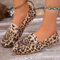 SHOWLU FASHION STORE women's floral loafers with slip-on fabric design, elegant driving flats with floral pattern.