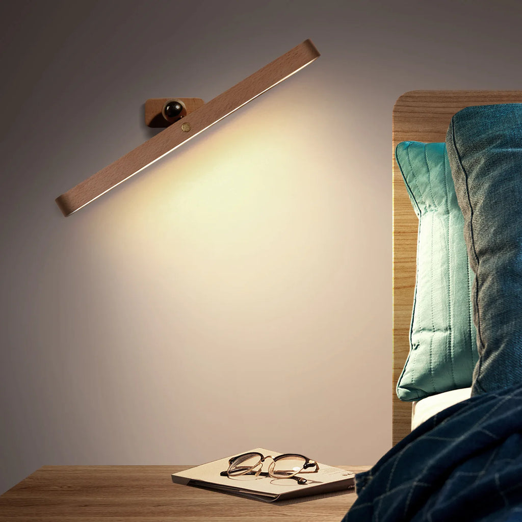 Showlu Smart General LED wall-mounted night lamp with sleek design and soft glow for ambient bedroom lighting.