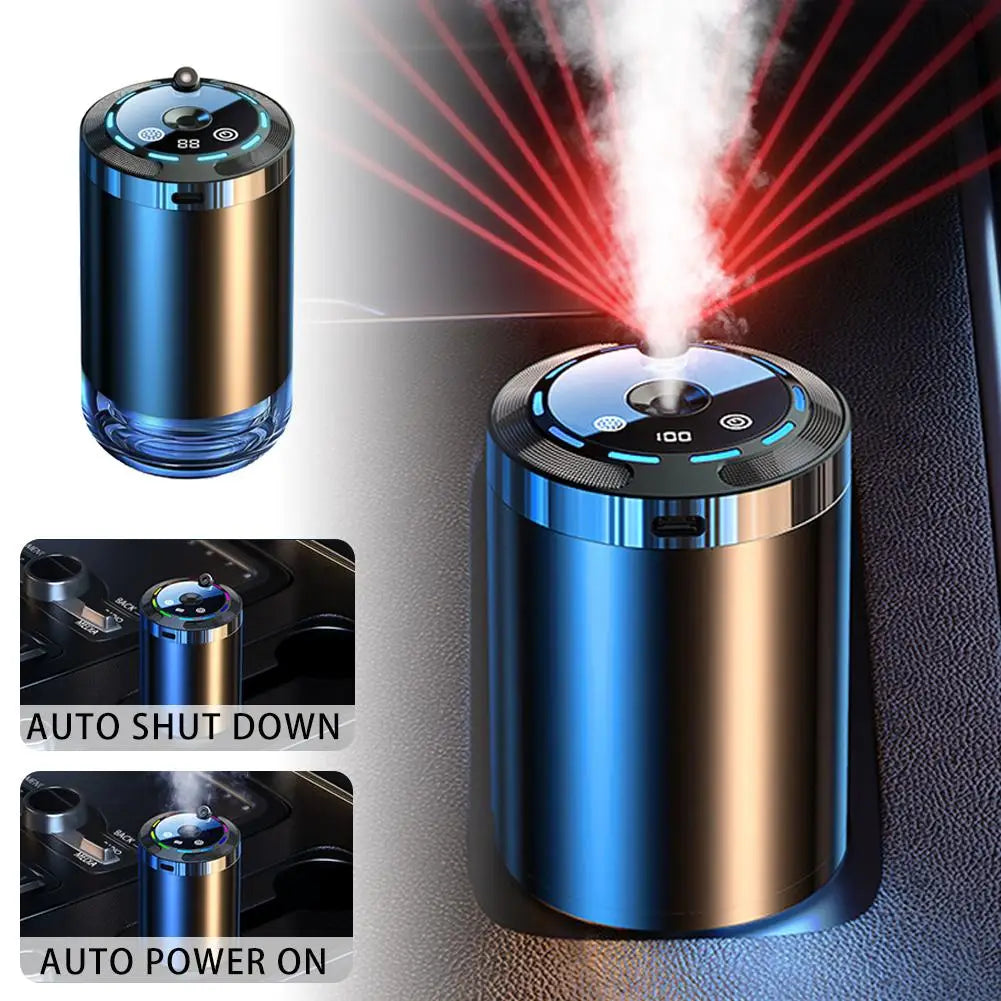 Xyzplus car diffuser humidifier with five modes, aromatherapy diffuser, compact air freshener for car, home, or office use