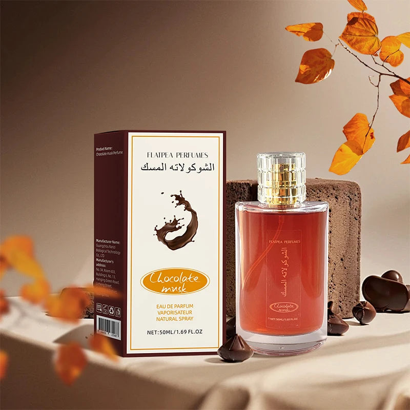 Chocolate Musk Arab Perfume Lasting Fresh Chocolate Fragrance Sweet Orange 50ml Unisex Date Mist 6ml Portable Eau De Toilette SHOWLU FASHION STORE