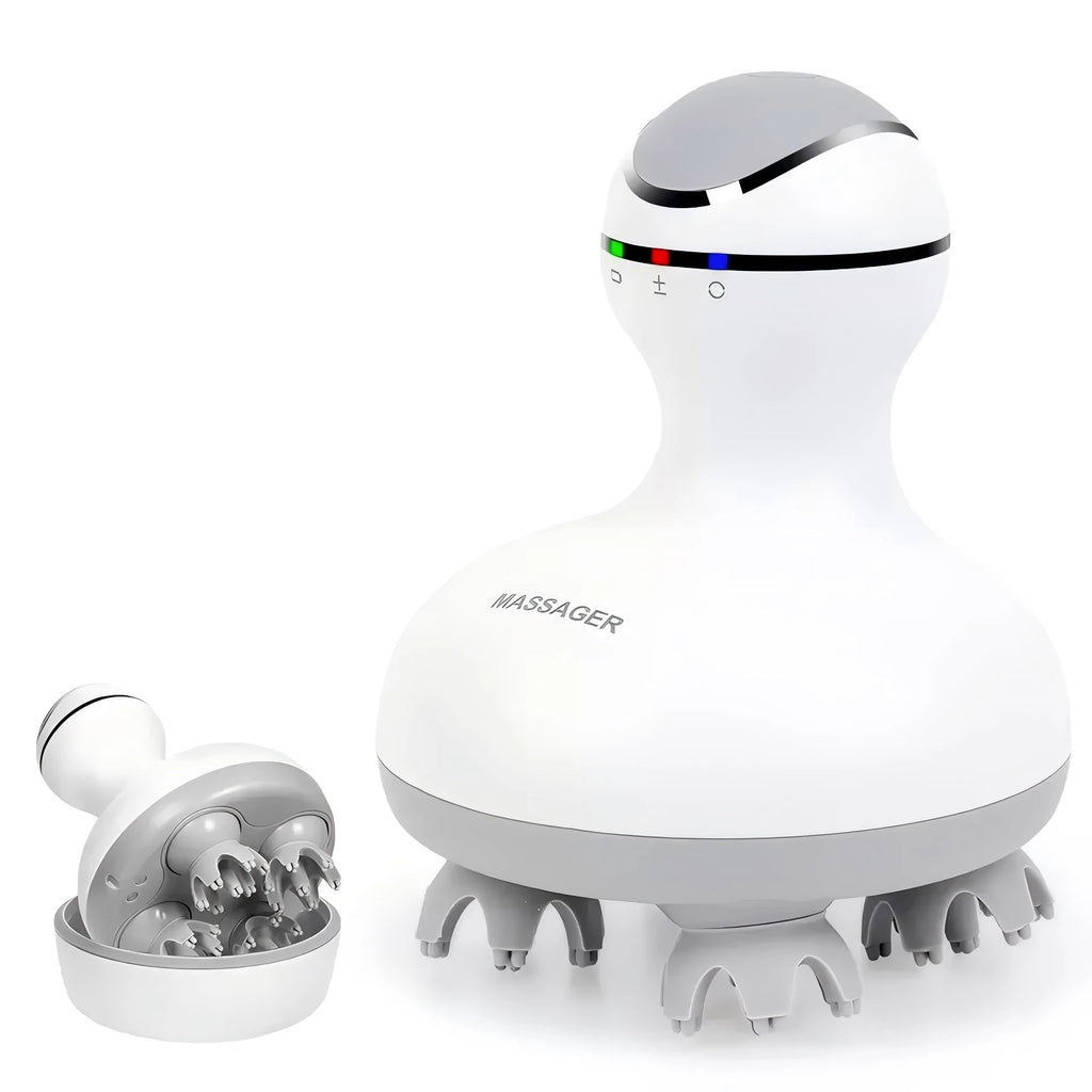 Showlu Smart General Scalp Massager 2.0 with soft silicone massage nodes for relaxing scalp stimulation and improved circulation.