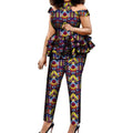 Women T Shirt Set Women Pant Suits Female Trouser Suit Plus Size Summer Set for Lady Party Clothing WY7924