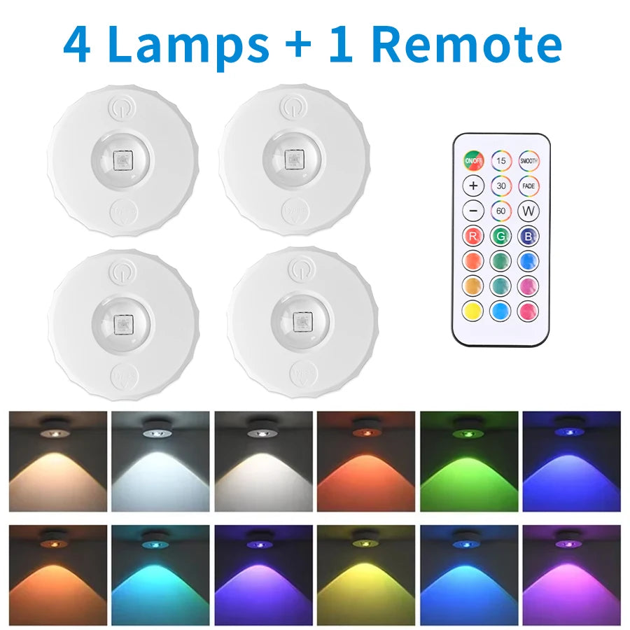 Showlu Smart General LED floating shelf lights installed on a wall, providing modern, ambient lighting for home decor.