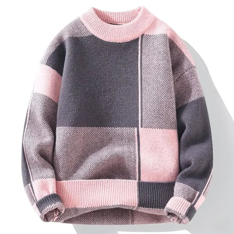Round Collar Crewneck Long Sleeve Thick Knitwear Original Autumnr and Winter Pullover Man Casual Y2k Knitted Sweaters for Men