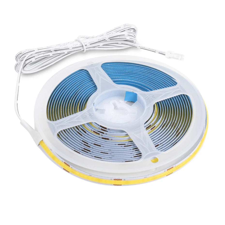YEMEKE 12V COB LED strip with door sensor by Showlu Smart General, showing the LED strip and door sensor in a modern setup.