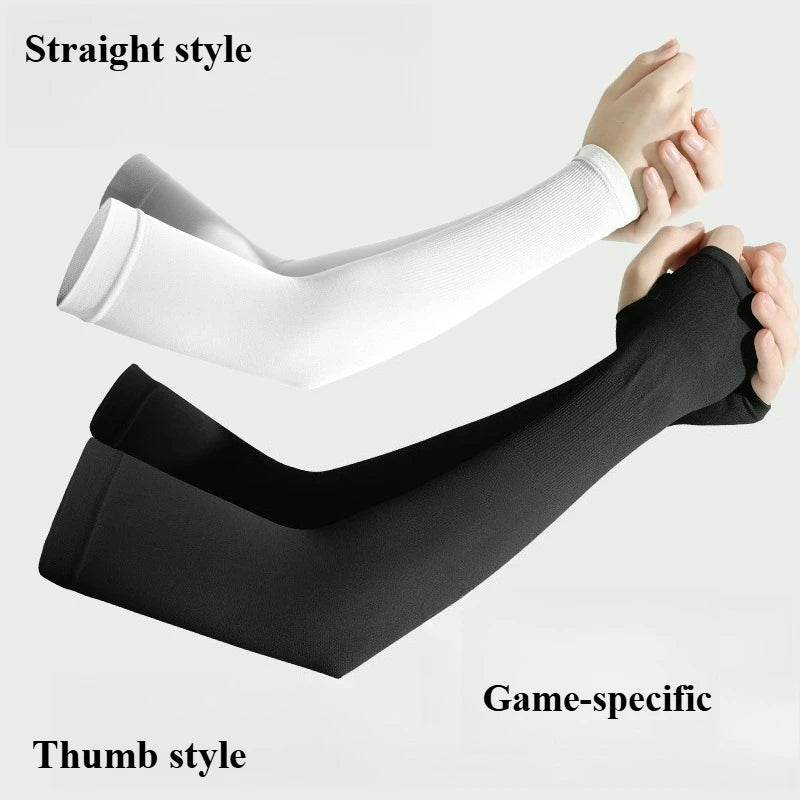 Showlu Smart General cooling arm sleeves with UV sun protection, made of nylon and ice fabric for cooling comfort.