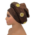 Female Wrap Head Bonnet Muslim Headscarf Hat Turbante Mujer African Autogele Headtie Fashion Women's Turban Cap