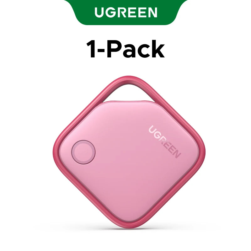 Showlu Smart Bluetooth key finder attached to keys, small portable device for locating lost items with smartphone app compatibility.