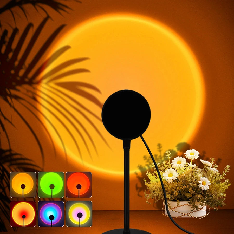 Showlu Smart LED Sunset Rainbow Bar displaying vibrant rainbow colors on a sleek black background.