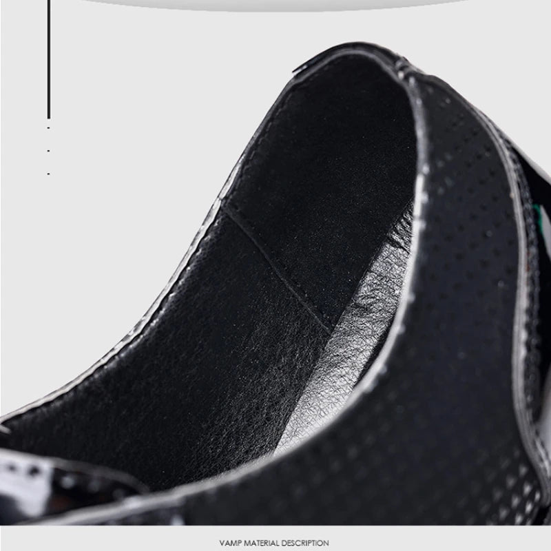 Men's UXST Oxford business shoes in luxury PU leather with square toe, stylish dress flats by Showlu Fashion Store
