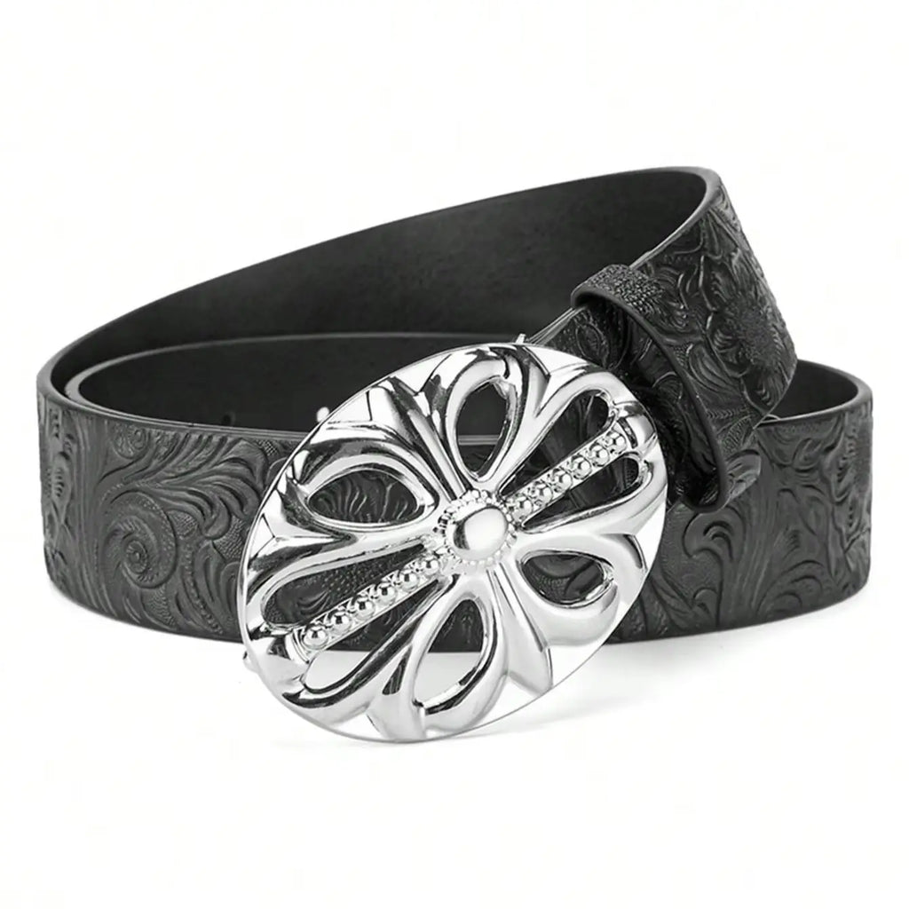 Retro men's bohemian style belt with personalized design, suitable for jeans, dresses, and casual wear, by Showlu Fashion Store.