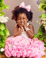 Customized Yellow Flower Girl Dresses For Wedding Cute Baby Layered Simple Kids Birthday Party First Communion Ball Gown
