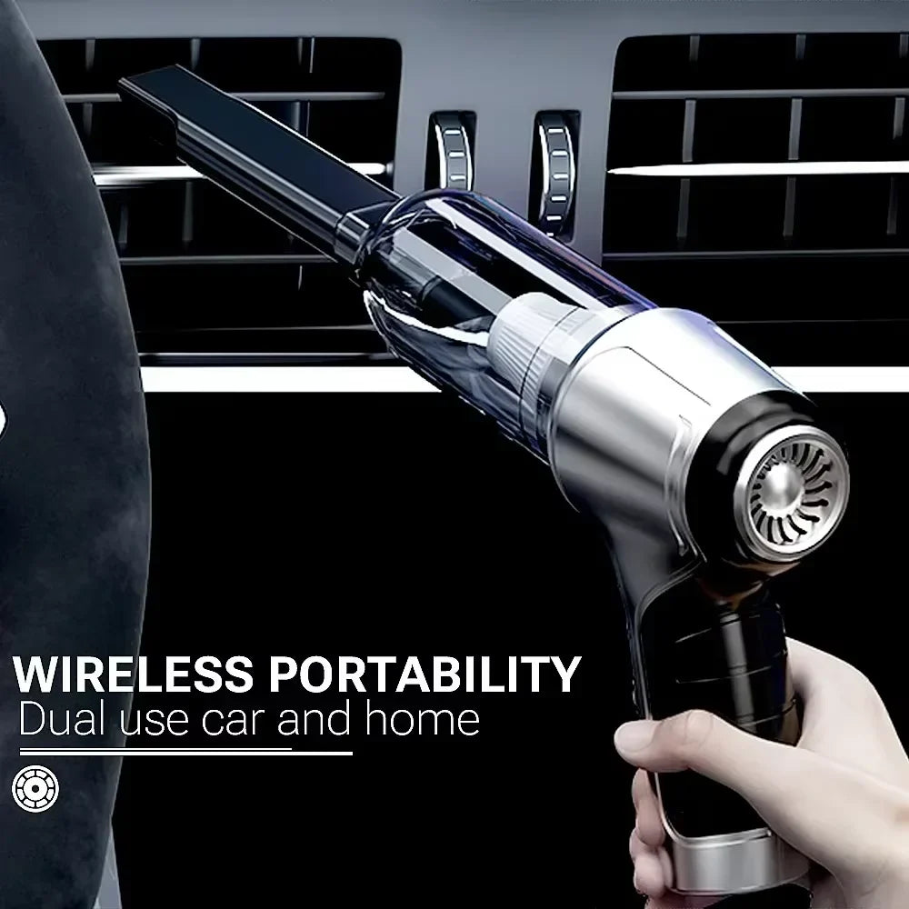 SZUK Mini Car Vacuum Cleaner by SHOWLU FASHION STORE, handheld wireless device with powerful 638000Pa suction for cleaning cars.