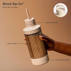Mighty 850 | Premium Compact Personal Blender | Smoothies, Shakes, Dressings, Sauces | Blends Ice And Fruit | New Xl Vessel |