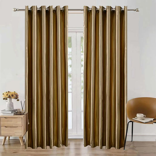 Modern Simple Silk Soft Satin Semi-Blackout Bedroom Curtains, versatile Curtain Lining Gift Box Hemming Decorative Fabrics SHOWLU FASHION STORE