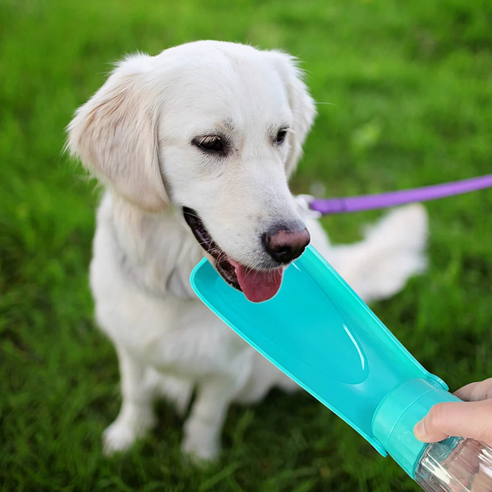Holapet portable dog water bottle with 550ml capacity and leakproof travel bowl, ideal for pet hydration on the go
