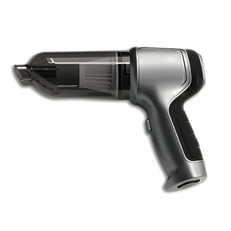 Showlu portable car vacuum and air blower with brushless motor, compact cleaner for vehicle interior cleaning.
