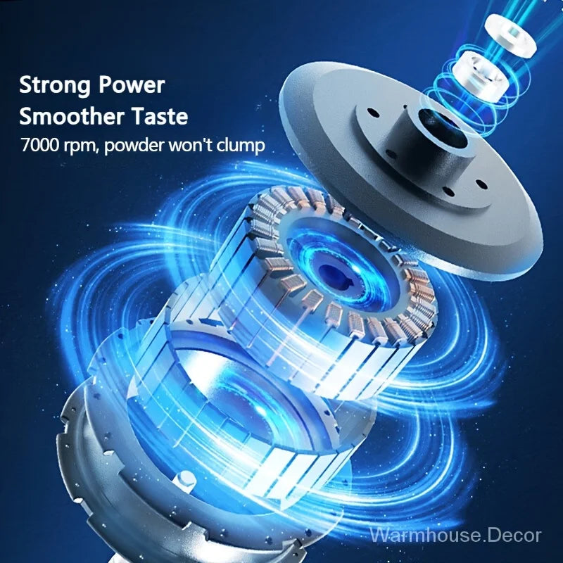 Showlu Smart General portable USB electric protein shake blender cup with blending blades and compact design for on-the-go use.