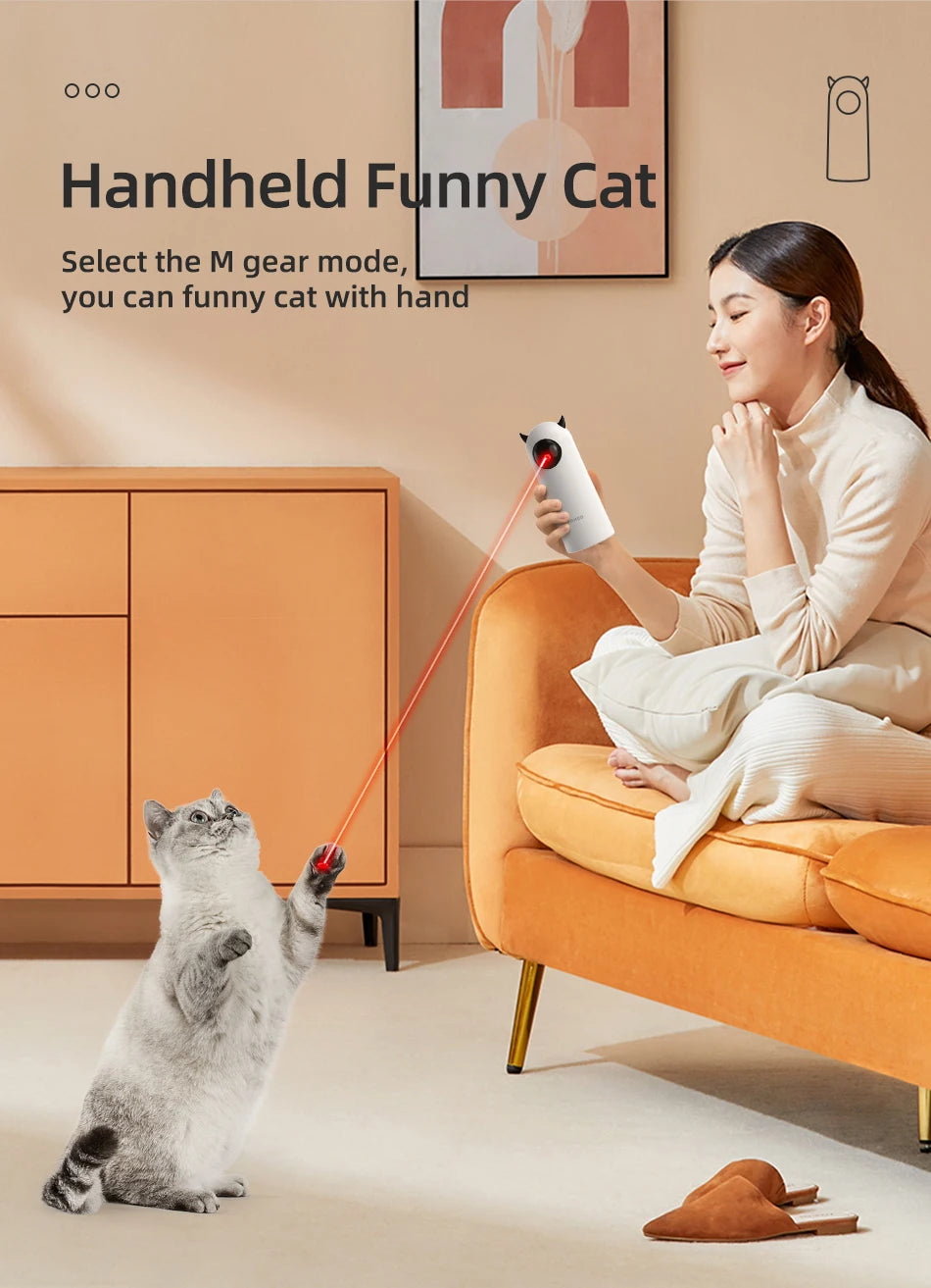 Showlu Smart General ROJECO automatic cat laser toy with rotating laser pointer for interactive feline play